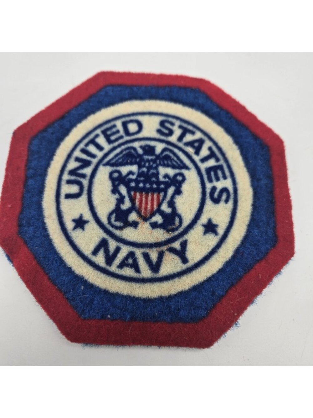 Vintage US Navy Insignia Devon Mug Mat 1969-1993 Promotional Coaster